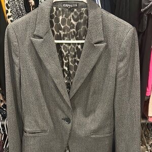 Express Gray Blazer